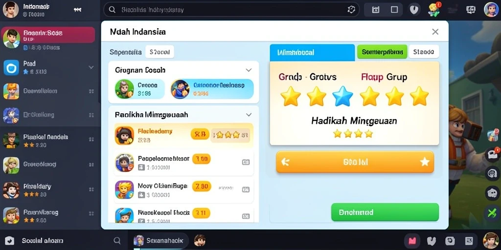 Tampilan menu utama yang intuitif.