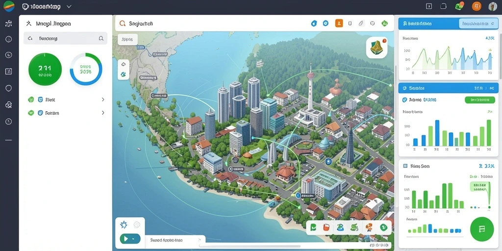 Screenshot menunjukkan tampilan awal permainan yang menarik.